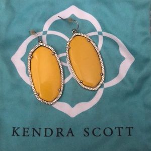 Kendra Scott Danielle Earrings in Marigold Yellow